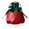 Christmas Apple Bags Gift Handbag, Christmas Eve Christmas Fruit Packaging Bags Candy Gift Tote Bags, 1pcs (Color : Red) view 2