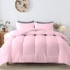 Velosso 5 PC Straight Line Pattern Comforter Set Premium Super Soft 600 GSM All Season | 1000 Thread Count | 100% Egyptian Cotton ( Full/Queen Size, Light Pink Color) view 2