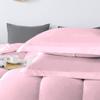 Velosso 5 PC Straight Line Pattern Comforter Set Premium Super Soft 600 GSM All Season | 1000 Thread Count | 100% Egyptian Cotton ( Full/Queen Size, Light Pink Color) view 4