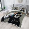 AILONEN Monkey Comforter Set for Teens Boys Kids, Cute Monkey Bedding Set Full Size,Superior Animal Quilted Duvet Ultra Soft,3 Piece 1 Comforter and 2 Pillowcases,Microfiber Fabric view 2