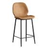 Bar Stool Counter Stool, Bar Chair with Backrest and Footrest, Fixed Height Barstool Tall Bar Height Chair PU Leather High Stool for Kitchen Island, Support 300 LBS view 1