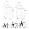 Bar Stool Counter Stool, Bar Chair with Backrest and Footrest, Fixed Height Barstool Tall Bar Height Chair PU Leather High Stool for Kitchen Island, Support 300 LBS view 3