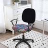 Smiry Stretch Printed Office Computer Desk Chair Seat Covers view 2