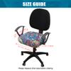 Smiry Stretch Printed Office Computer Desk Chair Seat Covers view 4