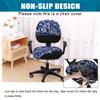 Smiry Stretch Printed Office Computer Desk Chair Covers for Seat & Backrest view 3