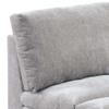 Benjara Luna 35 Inch Modular Armless Chair, Three Layer Plush Cushioned Seat, Light Gray view 4