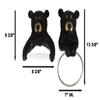 Set of 1 Black Bear Toilet Paper and Hand Towel Holder Set Bathroom Decor view 4