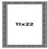 CustomPictureFrames.com 11x22 Frame Silver Black Rustic Sonoma Solid Wood Picture Frame | 1.5 Inch Moulding Width | Complete with UV Acrylic Plexiglass, Foam Board Backing & Hanging Hardware Included view 1
