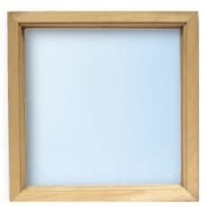 Glass and Wood Frame Insert for Doors (10 x 10, 1 3/4" Door Thickness)