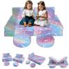 MeMoreCool Kids Couch, Rainbow Modular Foam Play Couch, Ages 3+ view 1
