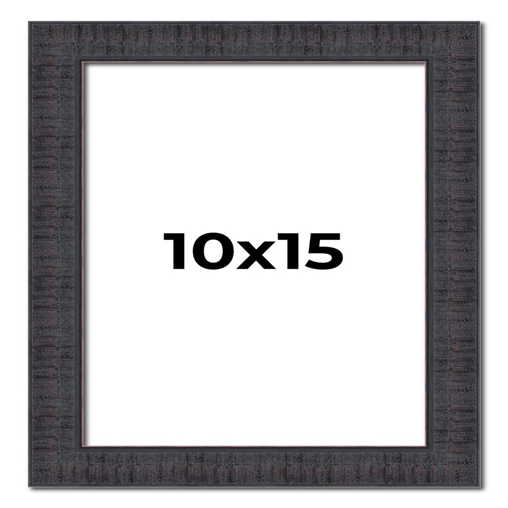 10x15 Frame Brown Rustic Solid Wood Picture Frame 1.5 Inches Wide | Interior Frame Depth 0.5 Inches | Sonoma Frame Complete with UV Acrylic Plexiglass, Foam Board Backing & Hanging Hardware