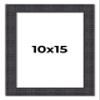10x15 Frame Brown Rustic Solid Wood Picture Frame 1.5 Inches Wide | Interior Frame Depth 0.5 Inches | Sonoma Frame Complete with UV Acrylic Plexiglass, Foam Board Backing & Hanging Hardware view 1