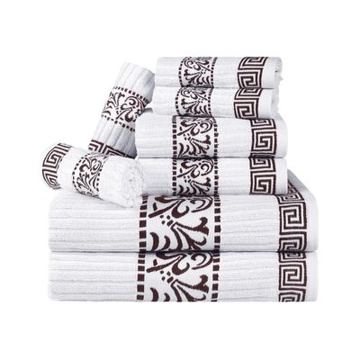 8 Piece Chocolate Color Super Soft and Fluffy, Highly Absorbent Cotton Bath Towels 30" Wide X 52" Long, Quick Dry, Solid Color, Thick, Warm and Cozy Feel | Pretty Brown Shade, Strong and Durable