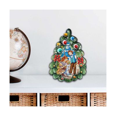 Designocracy Nutcracker Christmas Tree Holiday Outdoor Dcor Large Ornament by G. DeBrekht - 8119184M