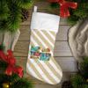 Best Teacher Ever Christmas Stocking | Teacher Appreciation Xmas Fun Stocking | Great Holiday Teachers Gift view 3