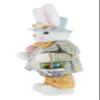 19" Orange & Blue Plaid Bright Bunny Rabbit Spring Easter Collectible Home Dcor Figurine Decoration 402009 view 2