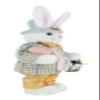 19" Orange & Blue Plaid Bright Bunny Rabbit Spring Easter Collectible Home Dcor Figurine Decoration 402009 view 3