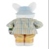 19" Orange & Blue Plaid Bright Bunny Rabbit Spring Easter Collectible Home Dcor Figurine Decoration 402009 view 4