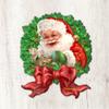 Designocracy Santa Bow Wreath Christmas Outdoor Dcor Large Ornament by D. Gelsinger - 8461014M-1309 view 4
