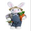19" Farmer Bunny Rabbit Spring Easter Collectible Home Dcor Figurine Decoration 402015 view 1