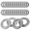 VICASKY Nano Sound Ring Designed Drapery Grommets 80pcs Plastic Curtain Grommets Self-Lock for Shower Curtains Easy to Use Home Accessories view 1