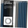 VICASKY Nano Sound Ring Designed Drapery Grommets 80pcs Plastic Curtain Grommets Self-Lock for Shower Curtains Easy to Use Home Accessories view 4