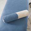Flush of Dawn Washable Cotton Linen Long Bolster Pillow, Sofa Round Roll Pillow Cervical Pillows for Neck Pain Knees Feet Rest Cylinder Round Cushion (6315cm/24.8"5.91", Dark Blue) view 1