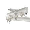 SRNSAEB Curved Curtain Track Ceiling Mount, Heavy Duty Aluminum Flexible Room Divider Rails System, 6.5 8 10 11.5 13 15 20 23 26 ft Long (Color : White, Size : 1.5m/4.9ft) view 1
