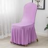 YOPOIY Chair Covers for Wedding Banquet Dining Room Removable Chair Slipcovers Living Room Parson Chair Covers 10 20 50 PCS Washable Chair Protector -Light purple-50PCS view 1