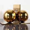 ARZARF Bookends Decorative Metal Ball Bookends, Bookends for Shelves, Heavy Duty Bookends, Indoor Living Room Desk Tops Non Skid Book Stoppers Decorative Bookend Bookends for Shelves view 3