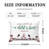 Black And Red Buffalo Plaid Decorative Lumbar Pillow Covers Cases for Unto Us A Child Is Born Isaiah 9 6 Rectangular Accent Throw Pillow Covers Cushion Cover for Couch Bed Sofa Living Room,20x30in view 2