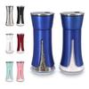 Blue Salt and Pepper Shakers by Aelga, Salt Shaker with Adjustable Pour Holes, Blue Kitchen Accessories, Decor for Kitchen,Restaurants,Camp,BBQ view 1
