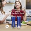 Blue Salt and Pepper Shakers by Aelga, Salt Shaker with Adjustable Pour Holes, Blue Kitchen Accessories, Decor for Kitchen,Restaurants,Camp,BBQ view 3
