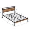14 Inch Heavy Duty Full Size Metal Platform Bed Frame with Wooden Headboard and Footboard, Metal Platform BedLarge Under Bed Storage (Full) view 2