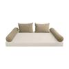 Cover ONLY Model V4 Twin Velvet Knife Edge Indoor Daybed Cushion Bolster - AD304 view 2