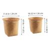 ARTIBETTER 2pcs Seagrass Waste Basket Woven Trash Can Garbage Container Bin Wicker Rattan Laundry Hamper Plant Pot Holder Sundries Storage Basket for Kitchen Bathroom Home Office view 2