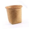 ARTIBETTER 2pcs Seagrass Waste Basket Woven Trash Can Garbage Container Bin Wicker Rattan Laundry Hamper Plant Pot Holder Sundries Storage Basket for Kitchen Bathroom Home Office view 4