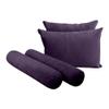 Cover ONLY Model V4 Twin Velvet Knife Edge Indoor Daybed Cushion Bolster - AD339 view 3