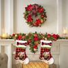 MALIHONG Personalized 2 Pack Merry Christmas Stocking Lovely Dog Jack Russell Terrier with Santa Hat Red Buffalo Plaid Snowflake Xmas Bag Fireplace Home Decor 14.4" view 3