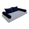 Cover ONLY Model V4 Twin Velvet Knife Edge Indoor Daybed Cushion Bolster - AD373 view 1