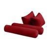 Cover ONLY Model V4 Twin Velvet Knife Edge Indoor Daybed Cushion Bolster - AD369 view 3