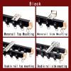 6 8 10 12 14 16 18 20 30 40 50 Ft Curtain Rail Track Black 3.3M/10.8FT , L/U/Arc Shape Flexible Curved Curtain Railing for Doorway/Closet/Restaurant/Hotel CommercialDouble rail side mounting view 2