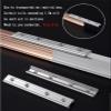 6 8 10 12 14 16 18 20 30 40 50 Ft Curtain Rail Track Black 3.3M/10.8FT , L/U/Arc Shape Flexible Curved Curtain Railing for Doorway/Closet/Restaurant/Hotel CommercialDouble rail side mounting view 4