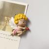 2pcs 3D Cupid Little Angel Archery Love Magnetic Refrigerator Sticker Stereo Resin Creative Design Message Board Notes Kitchen Home Decorations Gift view 4