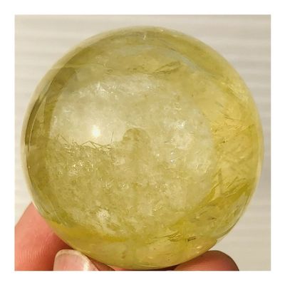 WGPHD Health & Household Natural Topaz Rainbow Quartz Crystal Ball Healing Ball (Size : 300-350g)