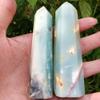 WGPHD Health & Household Natural Blue Sky Tower Quartz Caribbean Calcite Crystals Point for Decoration for Sale (Size : Approx 80-110mm) view 3