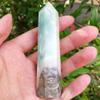 WGPHD Health & Household Natural Blue Sky Tower Quartz Caribbean Calcite Crystals Point for Decoration for Sale (Size : Approx 80-110mm) view 4