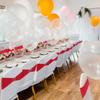 Spandex Chair Sashes - Babenest 100PCS Premium Stretch Chair Cover Band with Buckle Slider Universal Elastic Ties for Wedding Party Ceremony Reception Banquet Decoration (Red) view 3