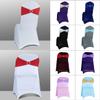 Spandex Chair Sashes - Babenest 100PCS Premium Stretch Chair Cover Band with Buckle Slider Universal Elastic Ties for Wedding Party Ceremony Reception Banquet Decoration (Red) view 4