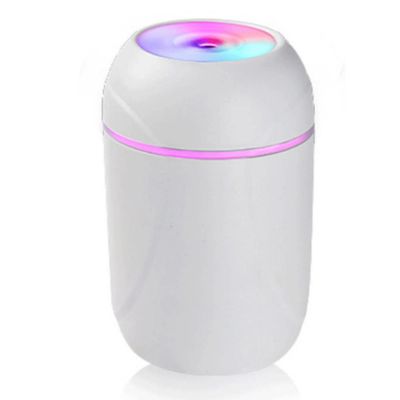 OJOINK Humidifier for Bedroom, 300ML Quiet Humidifiers USB Portable Desk Humidifier, for Home (Color : White)